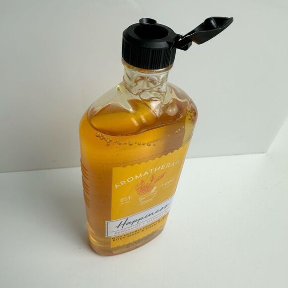 Bath & Body Works Aromatherapy Happiness Bergamot & Mandarin Body Wash 10 oz - Picture 4 of 4